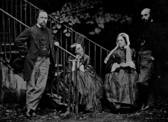 Portrait of the Rossetti Family, 1864 (b/w photo) | Obraz na stenu