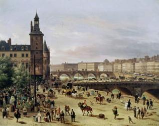 The Flower Market, 1832 (oil on canvas) | Obraz na stenu