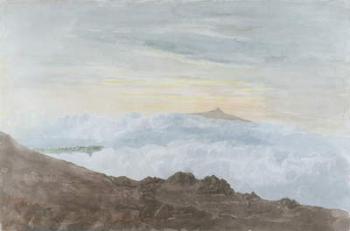 Mountainous Landscape with Clouds, c.1803 (w/c over graphite on wove paper) | Obraz na stenu