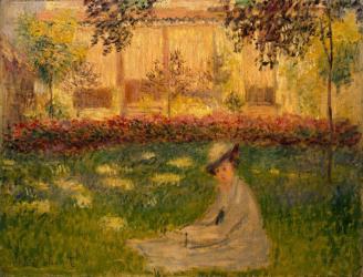 Woman in a Garden, 1876 (oil on canvas) | Obraz na stenu