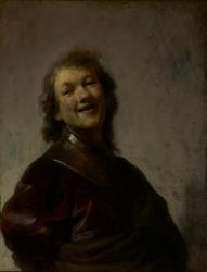 Rembrandt Laughing, c. 1628 (oil on copper) | Obraz na stenu
