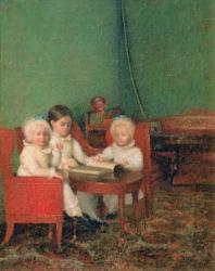 Children in an Interior, 1800-10 (oil on canvas) | Obraz na stenu