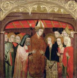 The Marriage of the Virgin (oil on panel) | Obraz na stenu