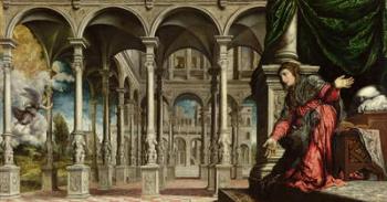 The Annunciation, 1545-50 (oil on canvas) (for detail see 89724) | Obraz na stenu