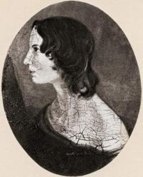 Emily Jane Brontë, 1818 -1848. English novelist and poet. After a painting by her brother Branwell Brontë. From Impressions of English Literature, published 1944. | Obraz na stenu