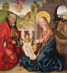 Adoration of the Child (tempera on panel) | Obraz na stenu