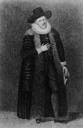 Edward Alleyne (1566-1626) (engraving) (b&w photo) | Obraz na stenu