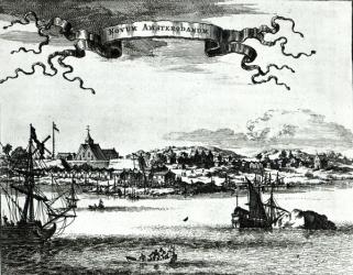 Novum Amsterodamum, c.1667 (engraving) (b/w photo) | Obraz na stenu