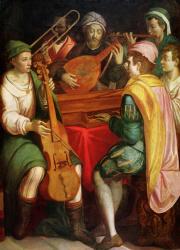 A Concert (oil on canvas) | Obraz na stenu