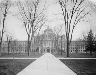 University Hall, University of Michigan, c.1905 (b/w photo) | Obraz na stenu