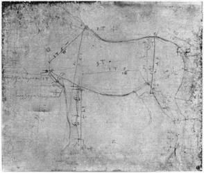 Study of a Horse (metal point on paper) (b/w photo) | Obraz na stenu