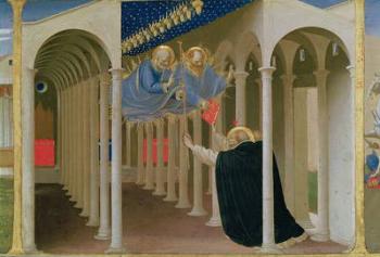 Apparition of SS. Peter and Paul to St. Dominic, from the predella panel of the Coronation of the Virgin, c.1430-32 (tempera on panel) | Obraz na stenu