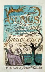 Songs of Innocence, title page | Obraz na stenu