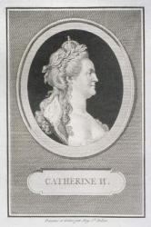 Catherine II (1729-96) (engraving) | Obraz na stenu