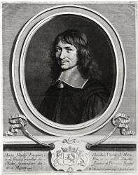 Portrait of Nicolas Fouquet (1615-80) 1662 (engraving) (b/w photo) | Obraz na stenu