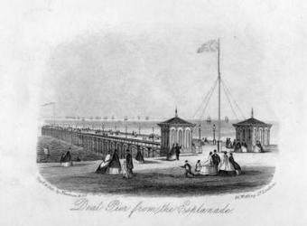Deal Pier from the Esplanade, engraved by Newman & Co. (engraving) | Obraz na stenu