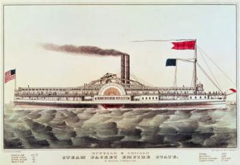 Buffalo & Chicago Steam Packet, Empire State (colour litho) | Obraz na stenu