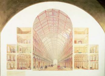 Section perspective of the proposed Great Victorian Way, c.1854 | Obraz na stenu