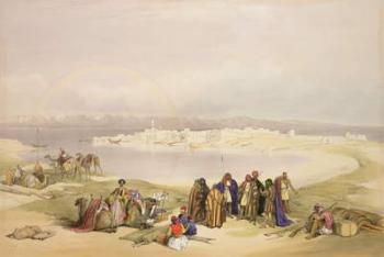 Suez, February 11th 1839, plate 124 from Volume III of 'The Holy Land', engraved by Louis Haghe (1806-85) pub. 1849 (litho) | Obraz na stenu