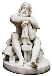 Thor Resting with his Hammer, 1828-9 (marble) | Obraz na stenu