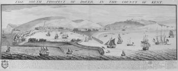 The South Prospect of Dover in the County of Kent, 1739 (engraving) | Obraz na stenu