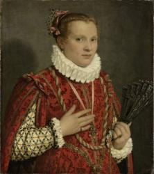 Portrait of a Young Woman, 1560-78 (oil on canvas) | Obraz na stenu