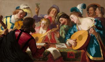 The Concert, 1623 (oil on canvas) | Obraz na stenu