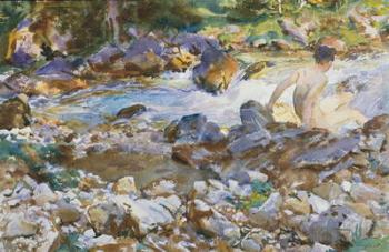 Mountain Stream, c.1912-14 (Watercolor and graphite on off-white wove paper) | Obraz na stenu