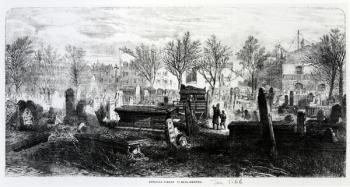 Bunhill Fields, January 1866 (engraving) | Obraz na stenu