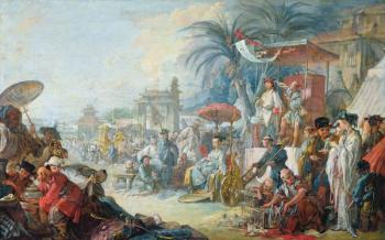 The Chinese Fair, c.1742 (oil on canvas) | Obraz na stenu