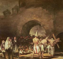 Procession of the Penitents (oil on canvas) | Obraz na stenu