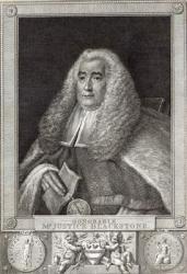 Honourable Mr Justice Blackstone, engraved by Hall (engraving) | Obraz na stenu