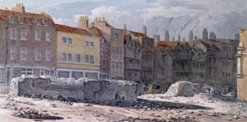 View of the Remains of Old London Wall, 1817 (w/c on paper) | Obraz na stenu