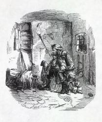 The Home of the Rick-Burner, illustration from 'Punch', 1844 (engraving) | Obraz na stenu