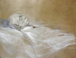 Prince Otto von Bismarck on his Death Bed, 1898 (chalk on paper) | Obraz na stenu