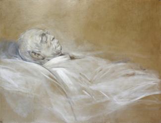 Prince Otto von Bismarck on his Death Bed, 1898 (chalk on paper) | Obraz na stenu