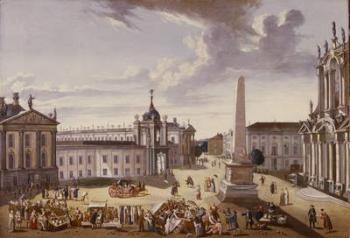 View of the Town Hall, 1772 (oil on canvas) (see also 330437) | Obraz na stenu
