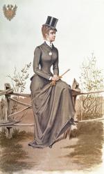 Elizabeth of Bavaria (1837-96), lithographed by Vincent Brooks, Day & Son, pub. April 1884 in "Vanity Fair" (litho) | Obraz na stenu