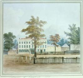 The Old House and entrance to Vauxhall Gardens, 1751 (w/c on paper) | Obraz na stenu