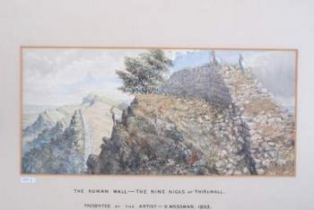 The Roman Wall - The Nine Nicks of Thirlwall, 1880-89 (w/c on paper) | Obraz na stenu