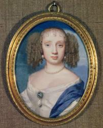 Duchess of Orleans, c.1665 (w/c on ivory) | Obraz na stenu