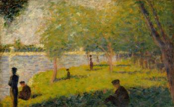 Study for "A Sunday on La Grande Jatte", 1884 (oil on wood) | Obraz na stenu