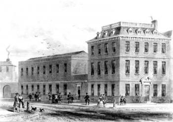 View of the East Side of Soho Square, 1850 (engraving) | Obraz na stenu
