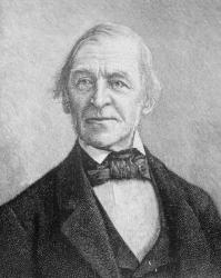 Ralph Waldo Emerson (1803-1882) American Lecturer, Poet and Essayist (engraving) | Obraz na stenu