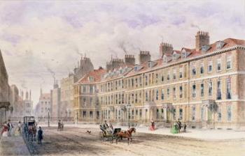 South Side of Queen Square, 1851 (w/c on paper) | Obraz na stenu