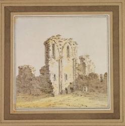 Monastery Ruins (Gothic Church Ruin), c.1806 (pen and ink and w/c on paper) | Obraz na stenu