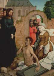 The Resurrection of Lazarus (oil on panel) | Obraz na stenu