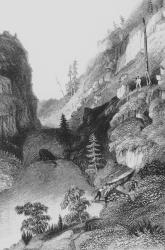 Portage in Hoarfrost River, 1836 (engraving) | Obraz na stenu