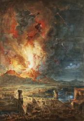The Great Eruption of Mt. Vesuvius (w/c) | Obraz na stenu