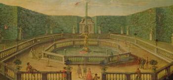 'Grove of Fame', Versailles (oil on canvas) | Obraz na stenu
